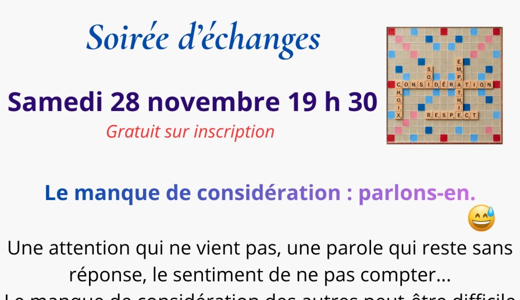 La considération parlons en