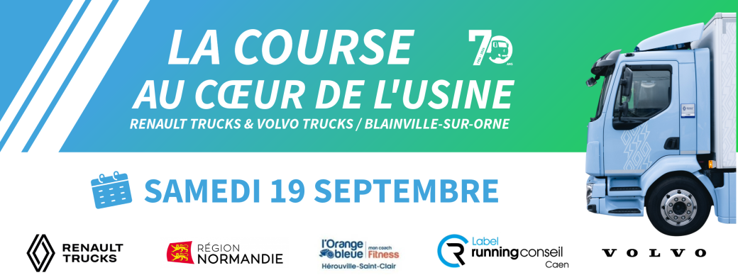 La course au Cœur de l'Usine Renault Trucks de Blainville-sur-Orne 