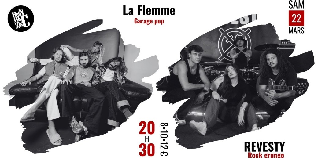 La Flemme X REVESTY (Garage pop • Rock grunge)