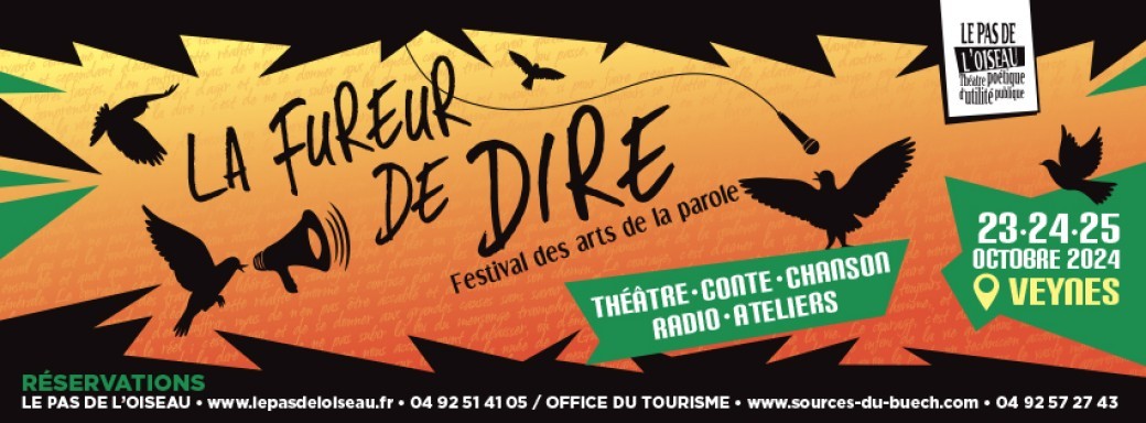 LA FUREUR DE DIRE 2025 Festival des Arts de la Parole