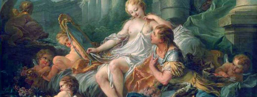 " La peinture libertine française au XVIIIème siècle" dans le grand salon par Laurence Chanchorle.