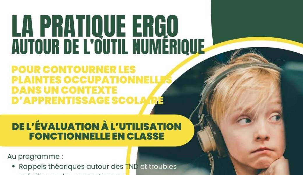 La pratique ergo autour de l'outil numérique