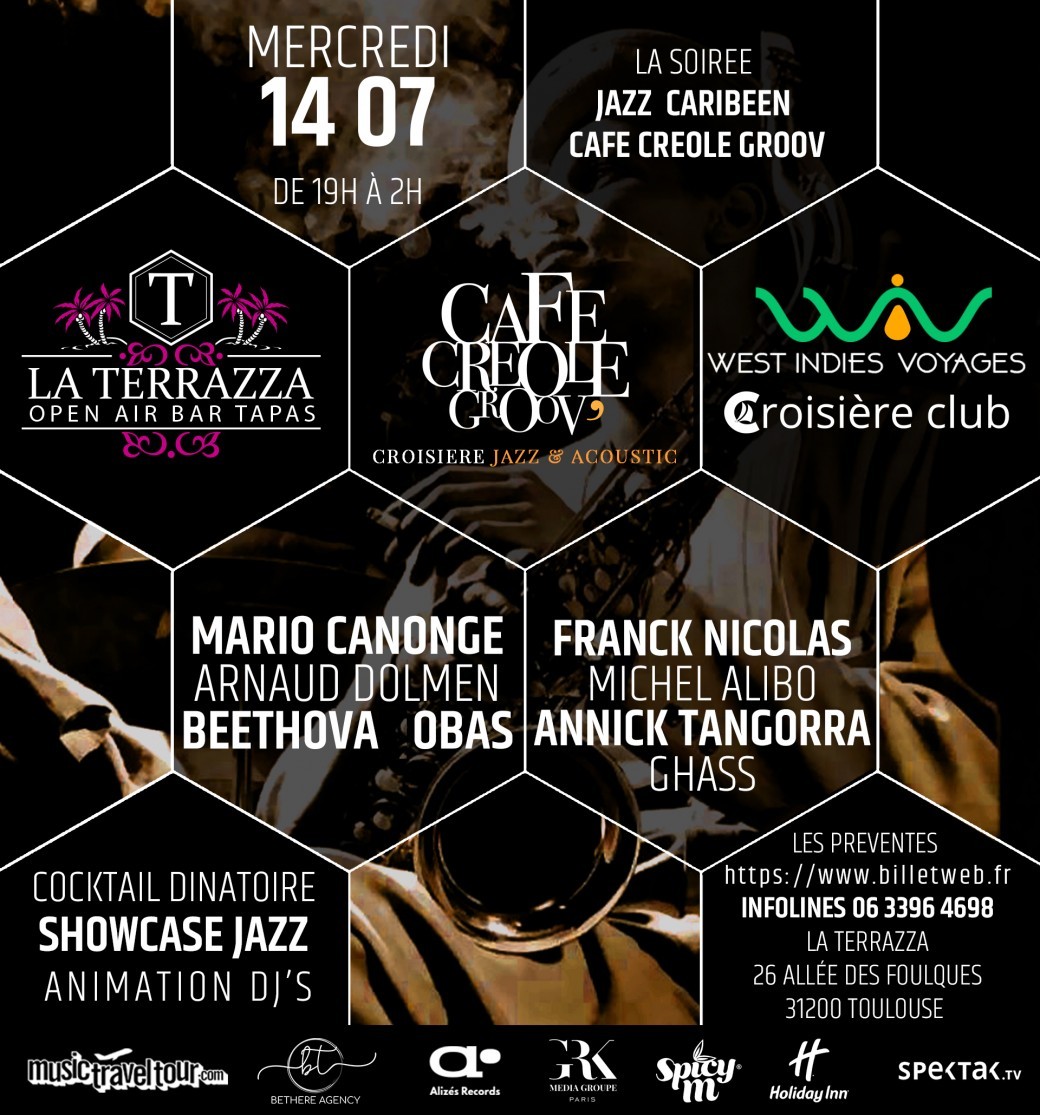 La soirée Jazz Caribéenne CAFE CREOLE GROOV