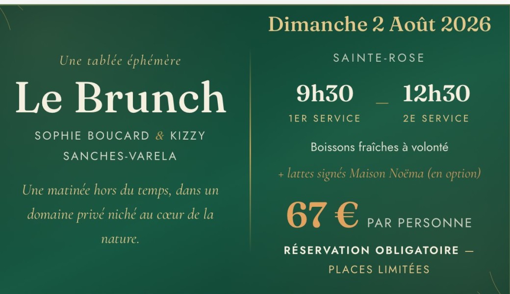 La tablée éphémère dimanche 02 aout 2026 9h30
