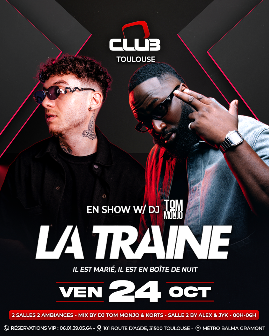 LA TRAINE x TOM MONJO - FREE PASS 00H-01H