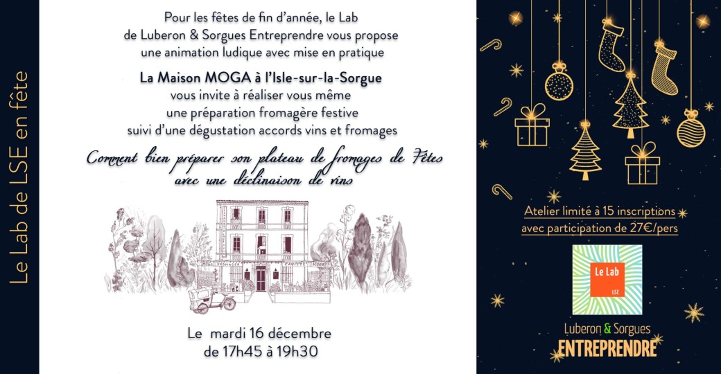 Lab Convivial de Noël Mardi 16 décembre
