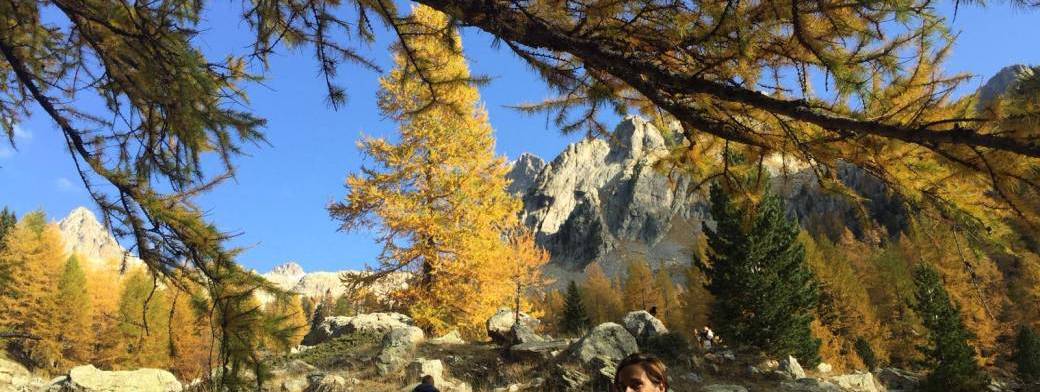 Lac Nègre Vésubie couleurs d'automne