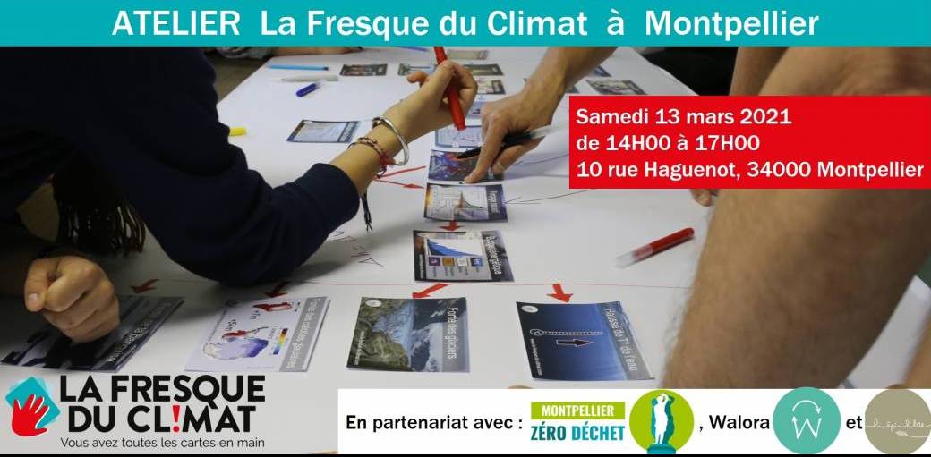 Atelier La Fresque du Climat avec Corinne Dos Santos et Anaïs Secail à Montpellier
