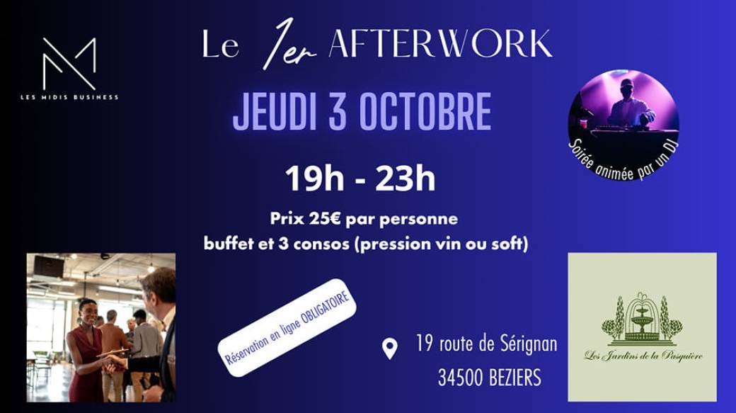 L'afterwork "Les Midis Business" aux Jardins
