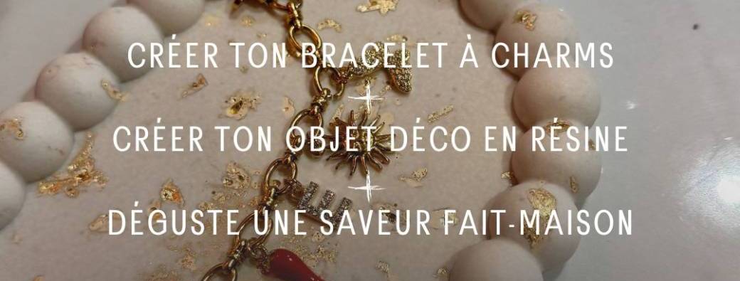 L'Atelier collab résine et bijoux au Partea Time