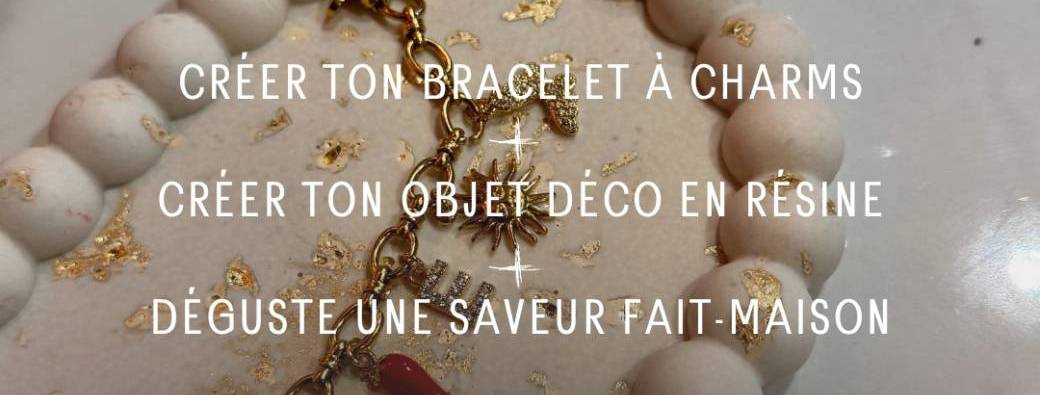 Atelier bijoux + résine au Partea Time