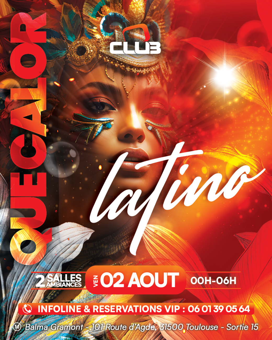 Latino - Que Calor - Free Pass Sacha 00H-01H 