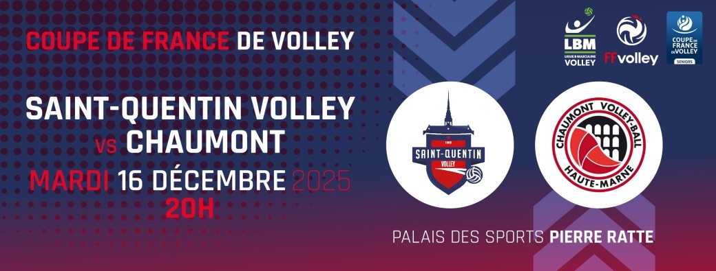LBM Coupe de France Volley Saison 2025/2026 - SQV vs Chaumont