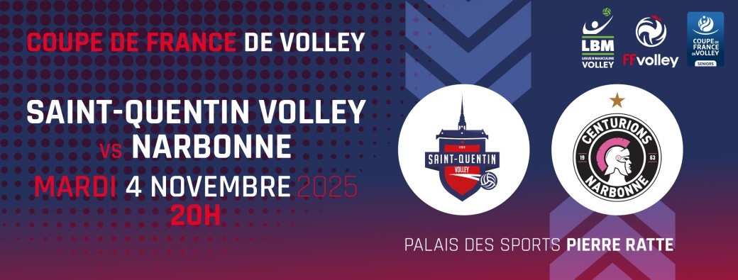 LBM Coupe de France Volley Saison 2025/2026 - SQV vs Narbonne