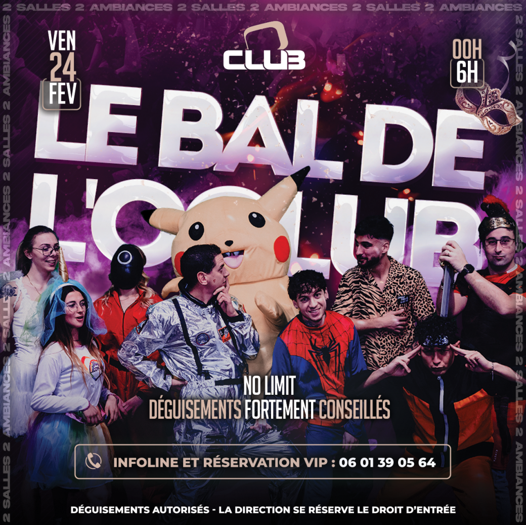 Le bal de l'O'club - Liste Sacha