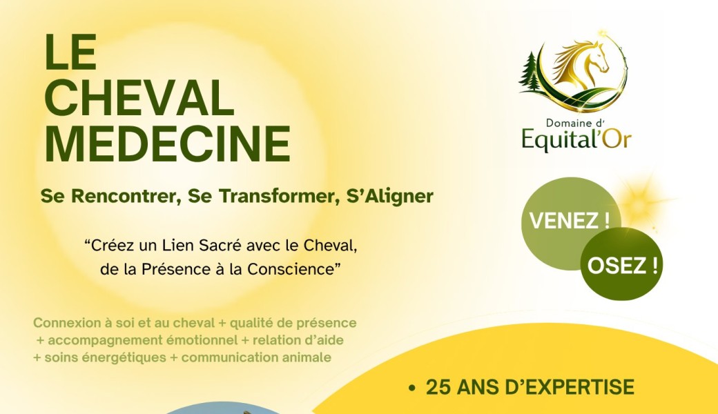 Le Cheval médecine -Formation 13 jours -PREINSCRIPTION