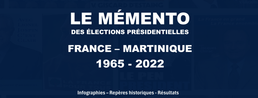 Livre - Le Mémento des Élections Présidentielles 1965-2022 France-Martinique