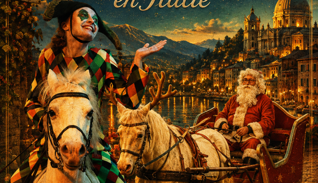 Le Père Noël et les Arlequins en Italie