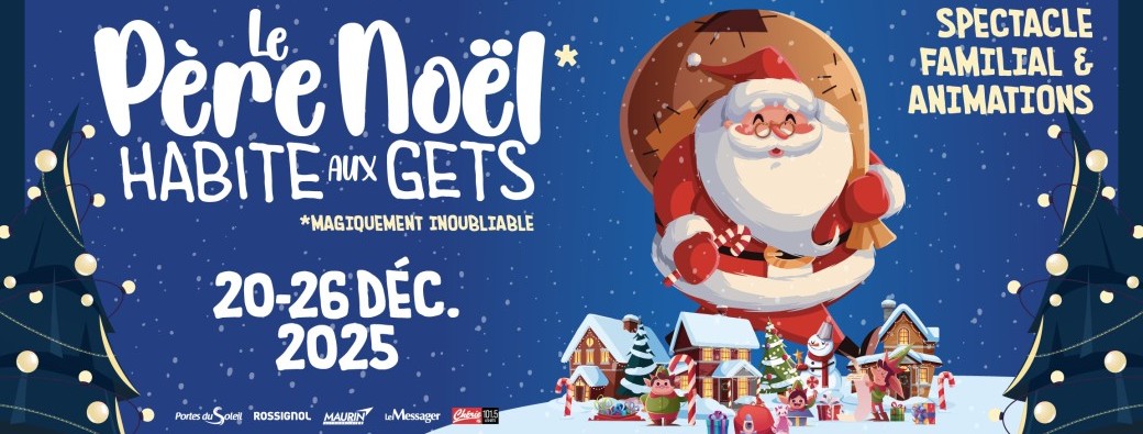 Father Christmas lives in Les Gets 2025