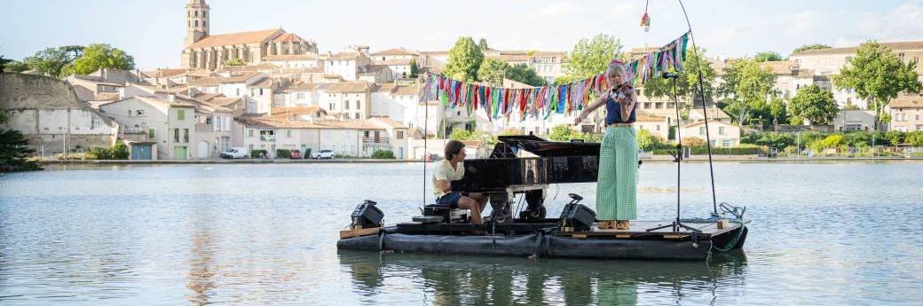 Le pianO du lac - JANGADA - Etang paysager - LA TALAUDIERE (42)