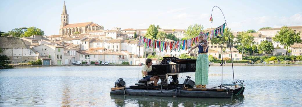 Le pianO du lac - JANGADA - plage du Gourd de Bade - MILLAU