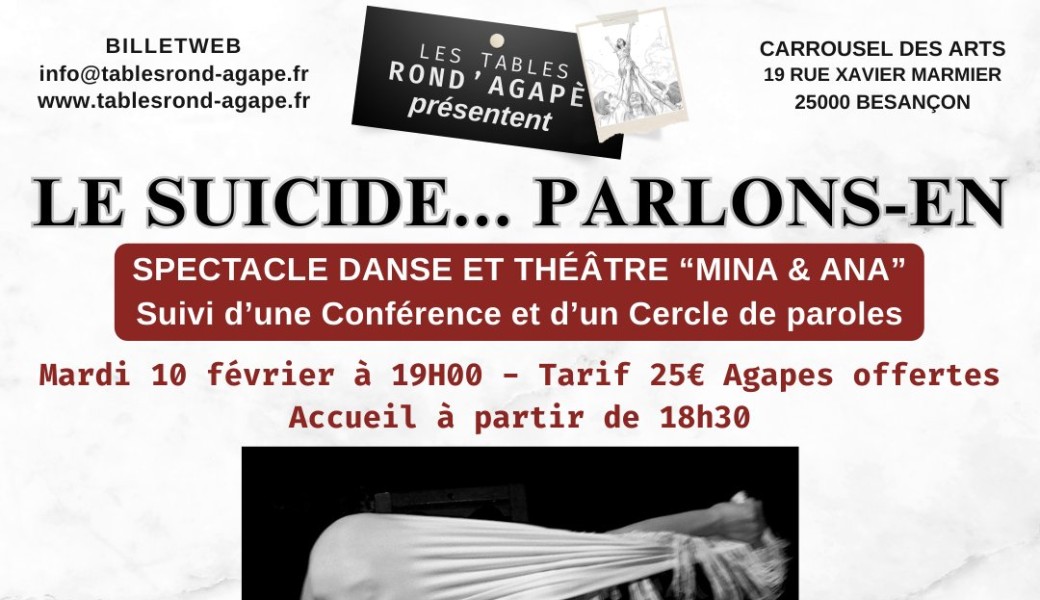 LE SUICIDE... PARLONS-EN (Spectacle & Table Ronde)