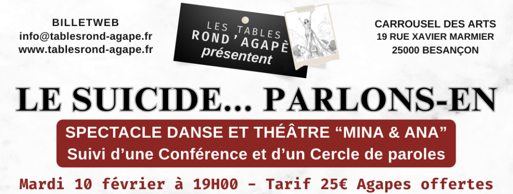 LE SUICIDE... PARLONS-EN (Spectacle & Table Ronde)