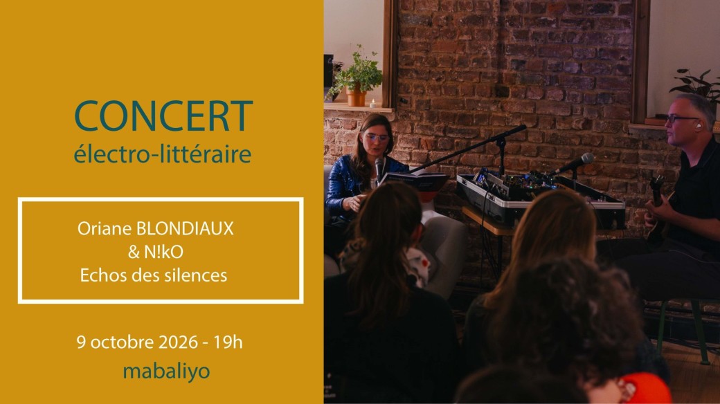 Lecture & électro live autour du livre « Échos des silences »