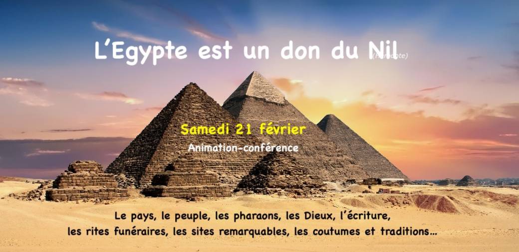 L'Egypte des Pharaons (conférence animation)