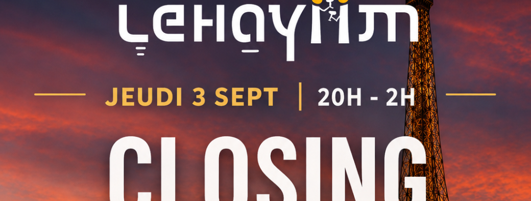 lehayiim closing péniche jeudi 3 septembre 