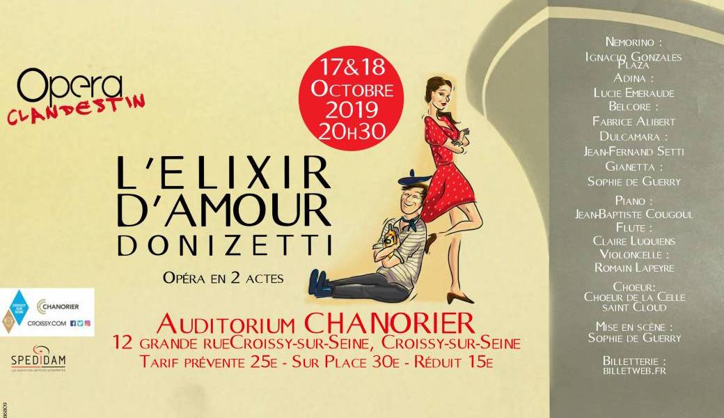 Tickets L'Elixir d'amour Billetweb