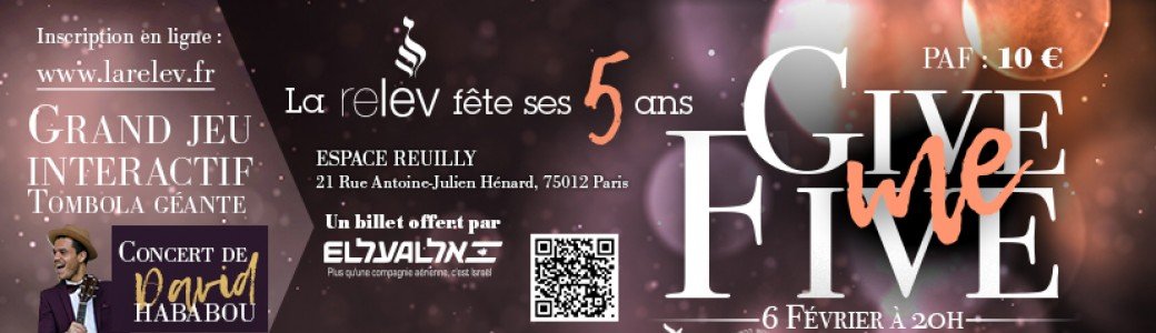 GIVE ME FIVE, la Relev fête ses 5 ans !