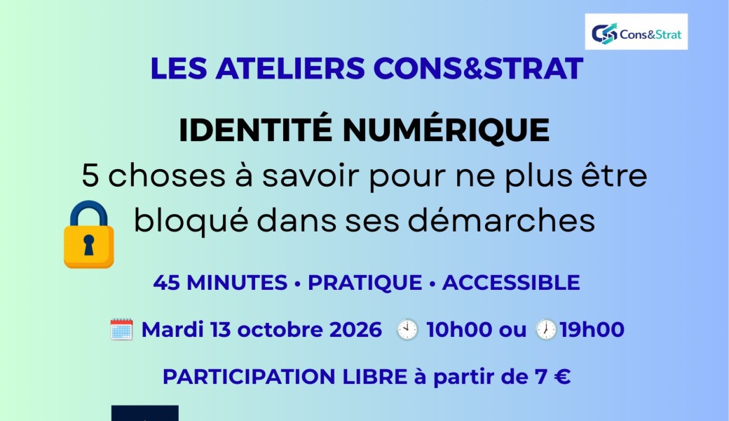 IDENTITÉ NUMÉRIQUE : 5 choses à savoir pour ne plus être bloqué