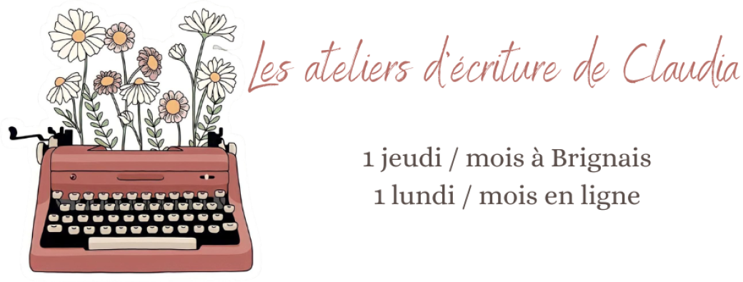 Les ateliers d'écriture de Claudia en ligne