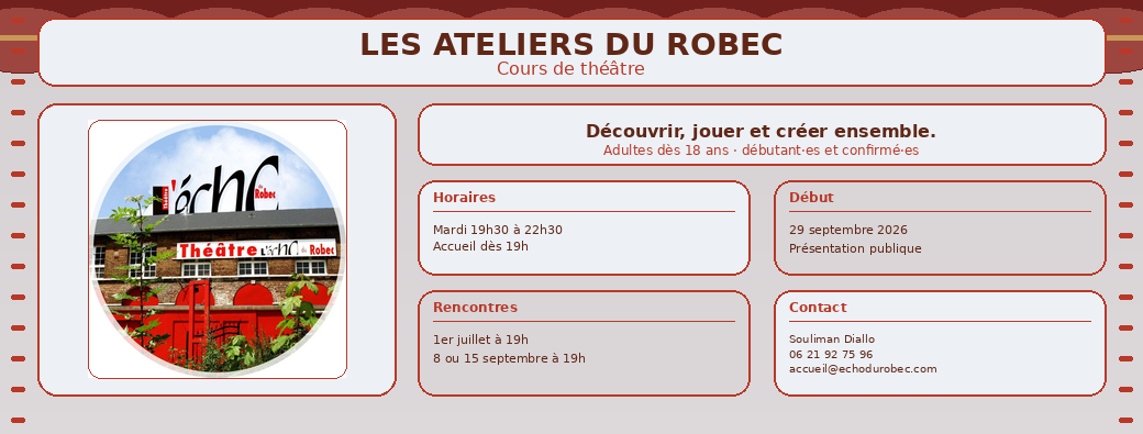 LES ATELIERS DU ROBEC