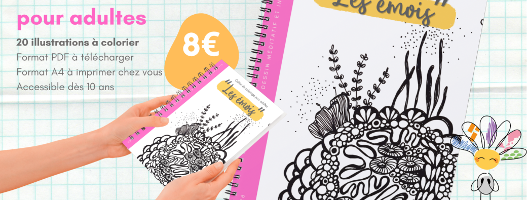 "Les émois" | Cahier de coloriage pour adultes 