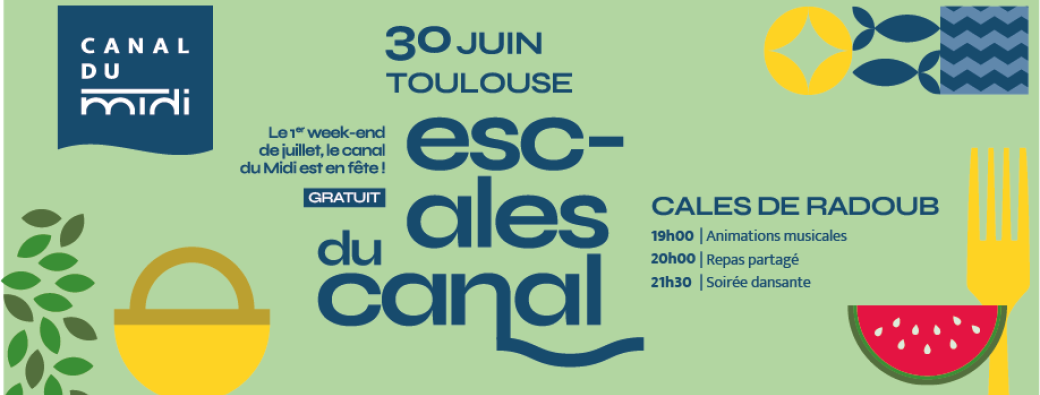 Les escales du canal à Toulouse