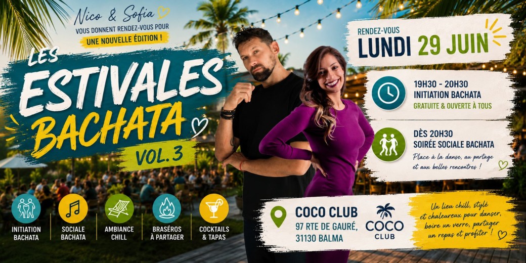 Les Estivales Bachata vol.3 direction Coco Club