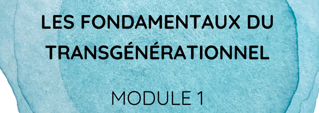 (17) Fondamentaux du transgénérationnel | Module 1 : le génogramme 
