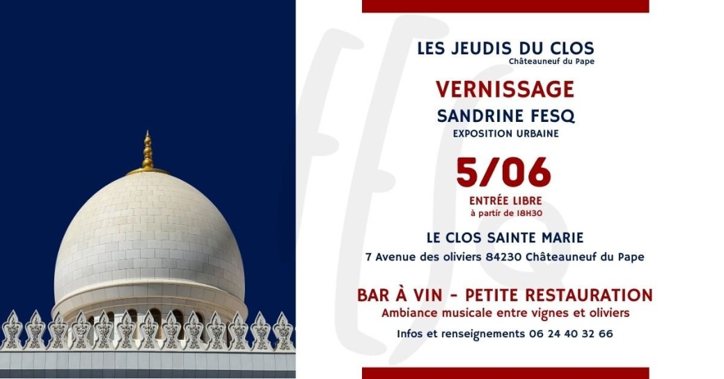 Les Jeudis du Clos -  Exposition "Urbaine" par Sandrine Fesq