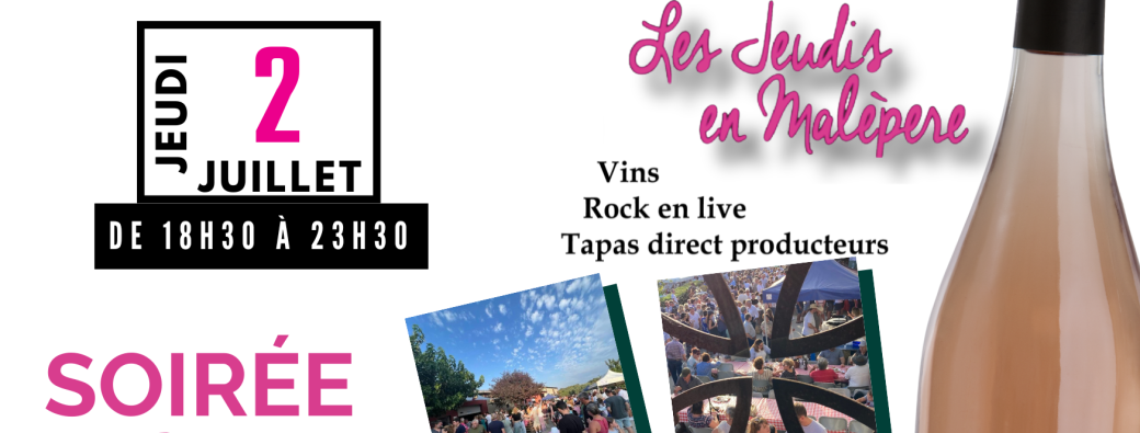 Les Jeudis en Malepère - 2 juillet 2026 - Domaine Rose et Paul