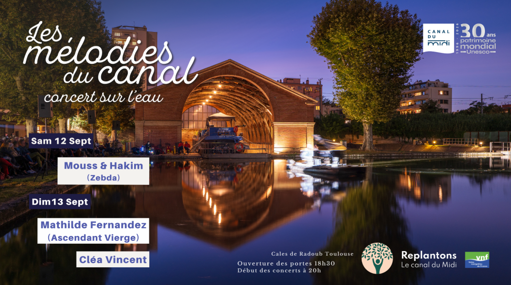 Invitation aux Mélodies du canal 3e édition, le concert solidaire sur l'eau 2026