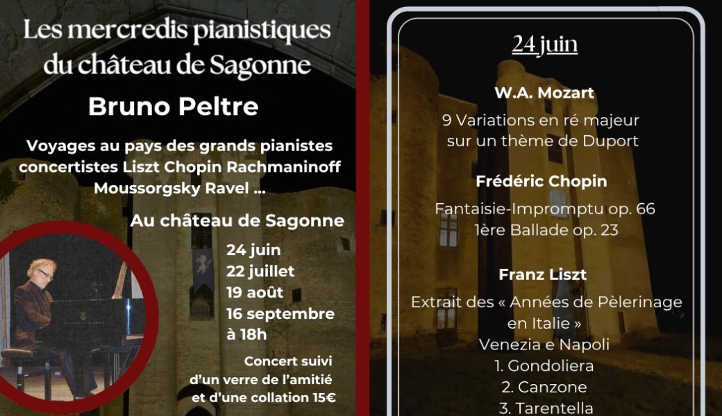 Les Mercredis pianistiques du château de Sagonne
