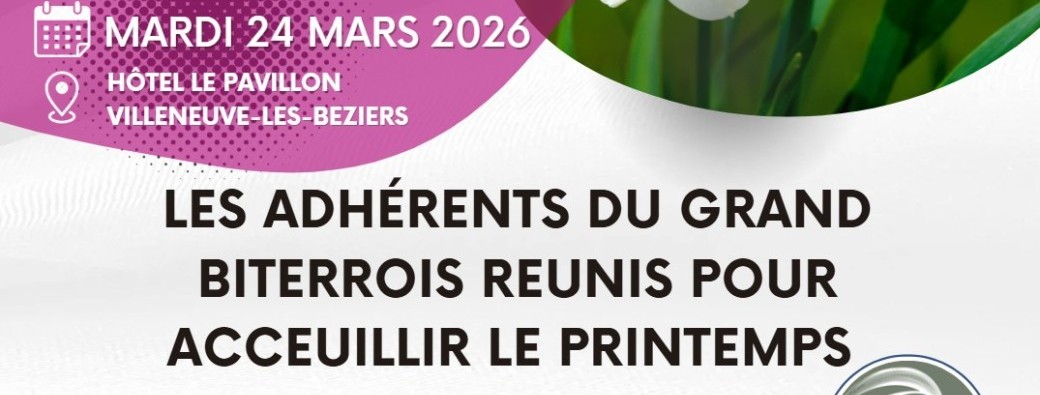 Les Midis Business l'EVENEMENT : Le Printemps en Biterrois mardi 24 Mars 2026