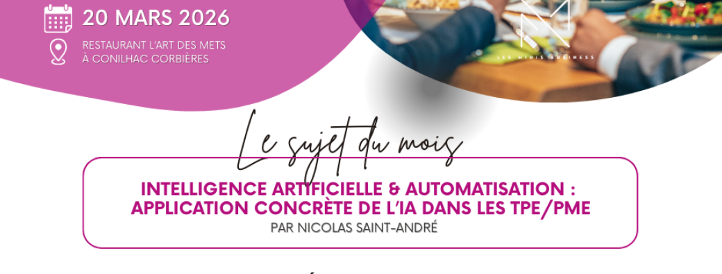 Les midis business Lézignan-Corbières - réunion du vendredi 20/03/2026