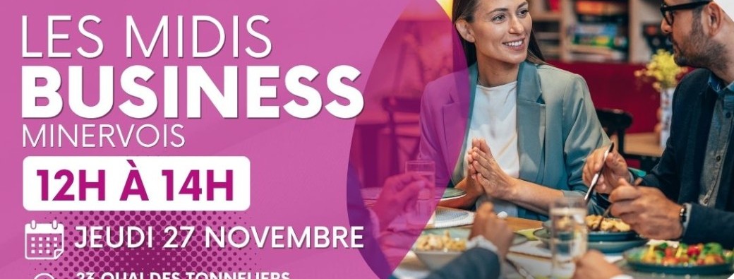 Les Midis Business Minervois réunion du jeudi 27 novembre 2025