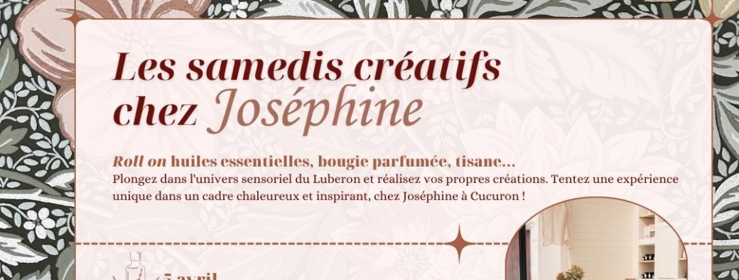 Les samedis créatifs chez Joséphine