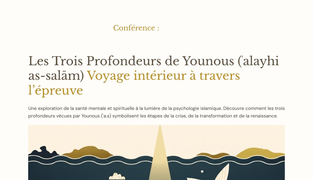 Les Trois Profondeurs de Younous (ʿalayhi as-salām) : Voyage intérieur à travers l’épreuve