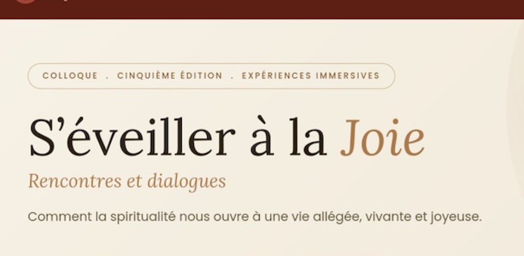 S'éveiller à la Joie