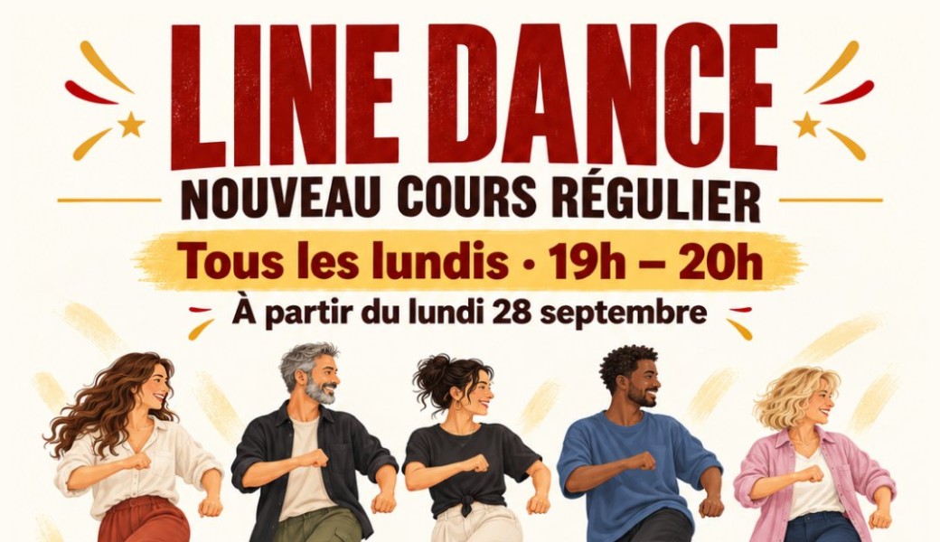 Line Dance — Carte 10 cours · Saison 2026-2027